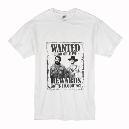 Bud Spencer Terence Hill Wanted Lo Chimavano Trinity T Shirt (Oztmu)