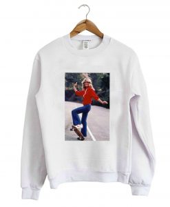 Farrah Fawcett skateboard Sweatshirt (Oztmu)