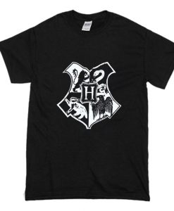 Harry Potter Hogwarts Logo T-Shirt (Oztmu)