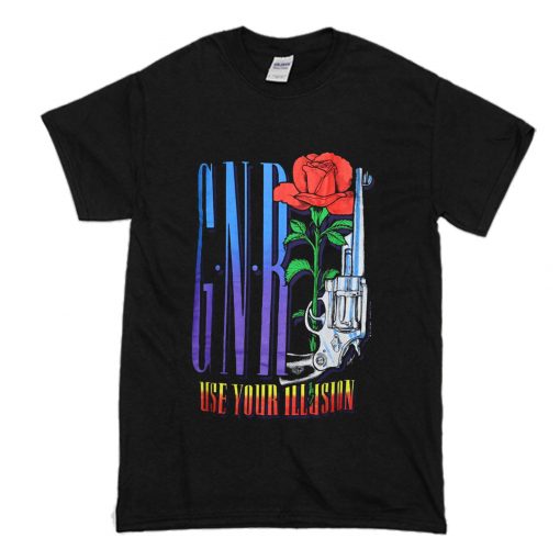 Vintage 1993 Guns N Roses Use Your Illusion Tour T-Shirt (Oztmu)