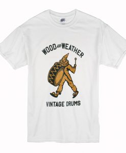 WOOD & WEATHER DRUM Vintage Clown T Shirt (Oztmu)