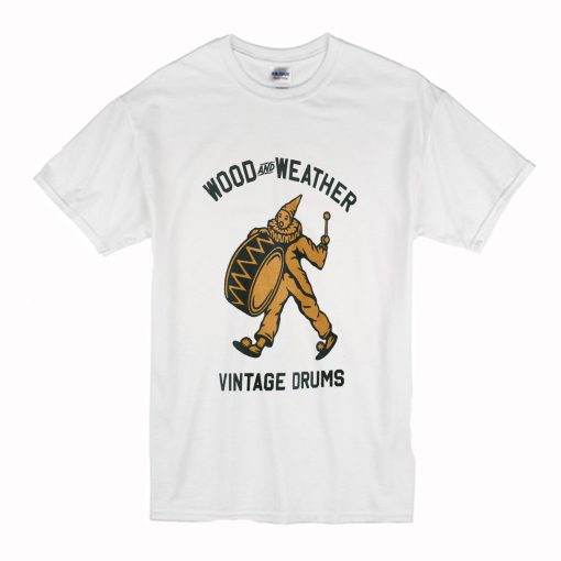 WOOD & WEATHER DRUM Vintage Clown T Shirt (Oztmu)