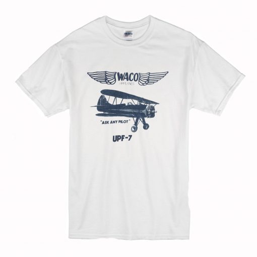 1980s Waco UPF-7 small military airplane T-Shirt (Oztmu)