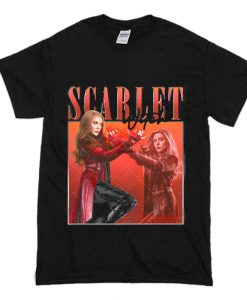 Vintage Scarlet Witch Wanda Maximoff T Shirt (Oztmu)