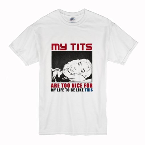 My Tits Are Too Nice For My Life To Be Like This T-Shirt (Oztmu)