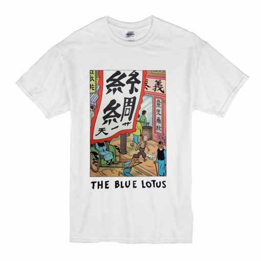 The Blue Lotus Tintin T-Shirt (Oztmu)