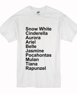 Disney Princess Name T Shirt (Oztmu)