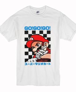 Go Go Go Super Mario Kart Retro Japanese T Shirt (Oztmu)