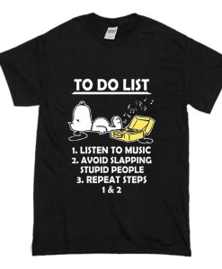 To Do List Snoopy T-Shirt (Oztmu)