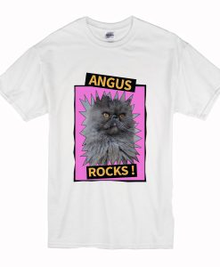 Angus Rocks cat T Shirt (Oztmu)