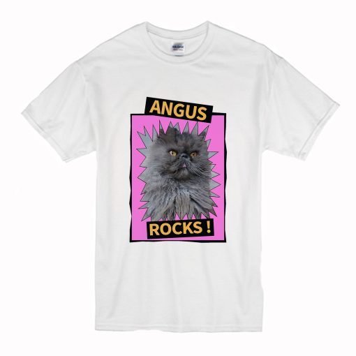 Angus Rocks cat T Shirt (Oztmu)