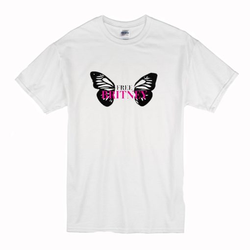 Free Britney Butterfly T-Shirt (Oztmu)