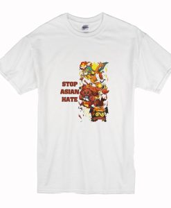 Pokemon Characters Stop Asian Hate T Shirt (Oztmu)