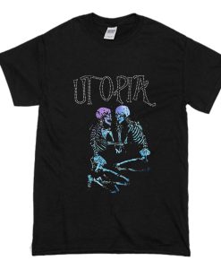 Skeletons Utopia Printed T-Shirt (Oztmu)