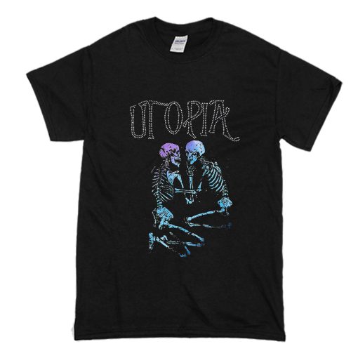 Skeletons Utopia Printed T-Shirt (Oztmu)