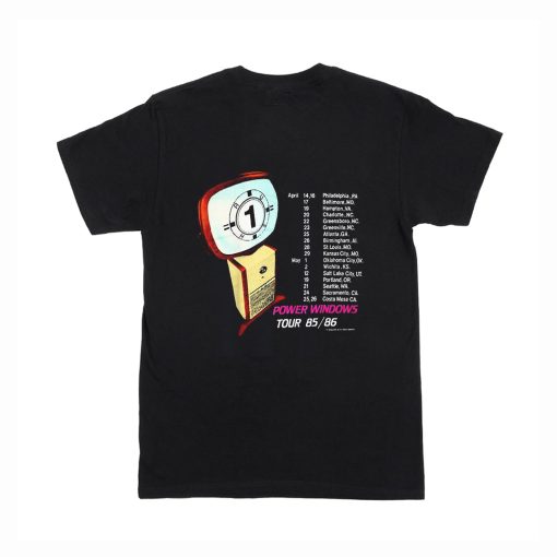 Details about Vintage 1985 Rush Power Windows Tour T Shirt (Oztmu) Back