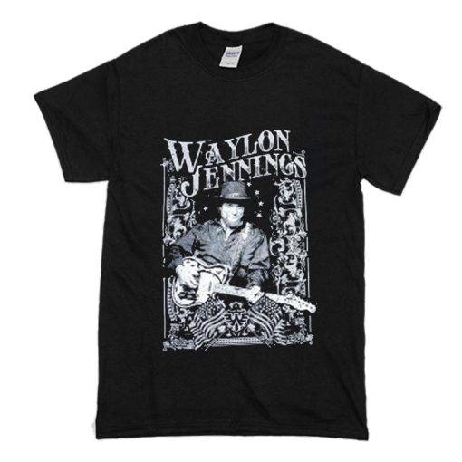 Waylon Jennings Telecaster T-Shirt (Oztmu)