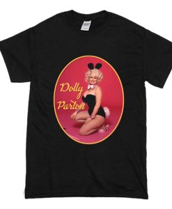 Dolly Parton Playboy Bunny Foto Poster T shirt (Oztmu)