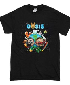 Oasis Bad Bunny Vinyl Record T Shirt (Oztmu)