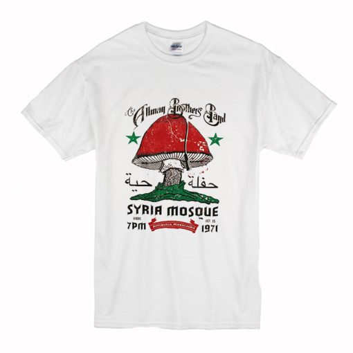 Allman Brothers Band Syria Mosque 1971 T-Shirt (Oztmu)