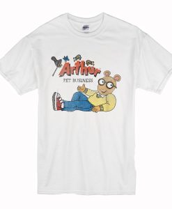 Arthur Distressed Vintage Arthur Pet Business T-Shirt (Oztmu)