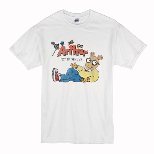 Arthur Distressed Vintage Arthur Pet Business T-Shirt (Oztmu)