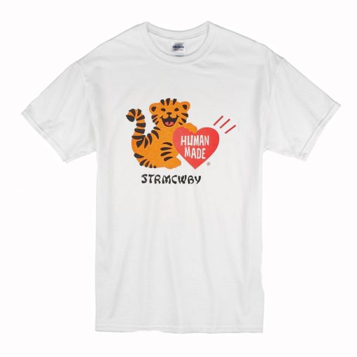 Human Made Tiger Heart T Shirt (Oztmu)