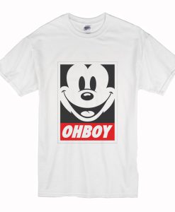 Oh Boy Mickey Mouse Obey Inspired T Shirt (Oztmu)