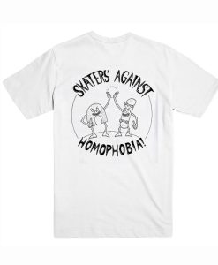 Skaters Against Homophobia T-Shirt – Back (Oztmu)