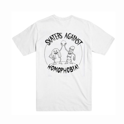 Skaters Against Homophobia T-Shirt – Back (Oztmu)