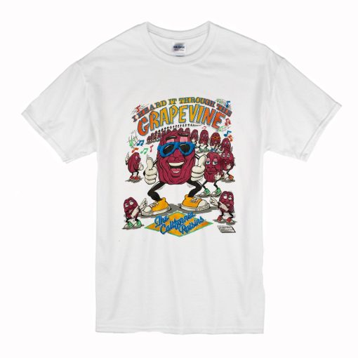 80s California Raisins Heard It Through The Grapevine T Shirt (Oztmu)