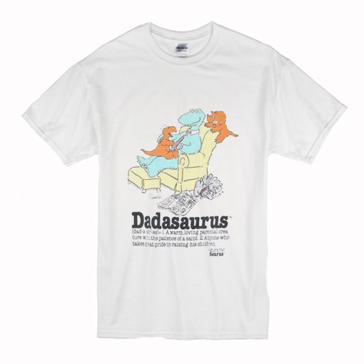 80s Dadasaurus Dinosaurs Cliff Galbraith Funny Cartoon Cute Dad T-Shirt (Oztmu)