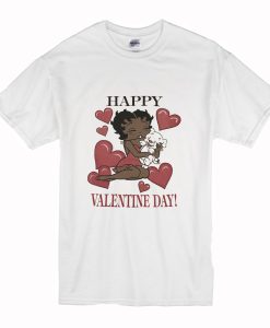 Betty Boop happy Valentine Day T Shirt (Oztmu)