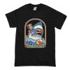 Funny Stay Positive Shark Attack Retro Comedy T Shirt (Oztmu)