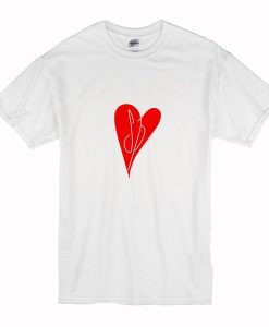 Red Heart Smashing Pumpkins Band T Shirt (Oztmu)