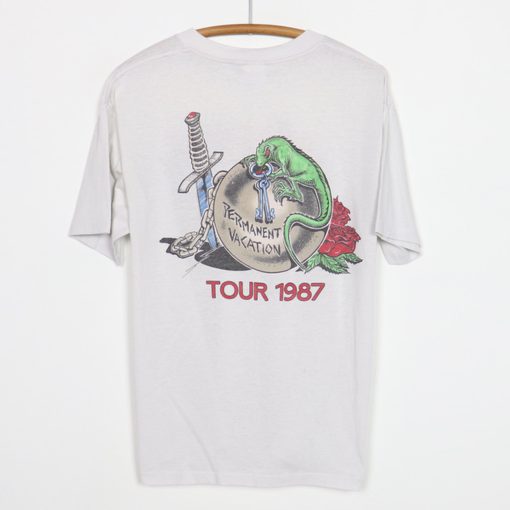 1987 Aerosmith Permanent Vacation Tour T Shirt (Oztmu)