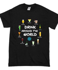 Drinking Around The World Epcot T-Shirt (Oztmu)