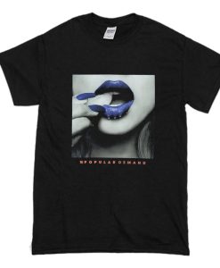 Popular Demand blue lips T Shirt (Oztmu)