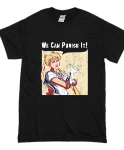 We Can Punish It Black Sailor Moon T Shirt (Oztmu)