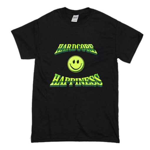 Hardcore Happiness Black T Shirt (Oztmu)