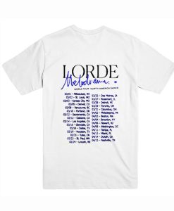 Lorde Melodrama T Shirt (Oztmu) Back