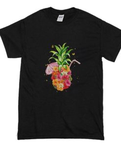 Pineapple Flowers T Shirt (Oztmu)