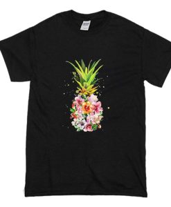 Pineapple Flowers T Shirt (Oztmu)