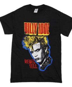 Billy Idol Rebel Yell Girls T-Shirt (Oztmu)