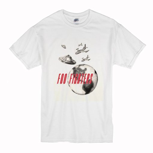 Foo Fighters UFO Planes T Shirt (Oztmu)