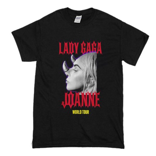 Lady Gaga Official Horns Black T-Shirt (Oztmu)