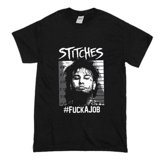 Stitches Rapper Mugshot T Shirt (Oztmu)