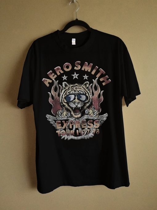 Aerosmith Express Tour tee 1977-1978 T-Shirt (Oztmu)