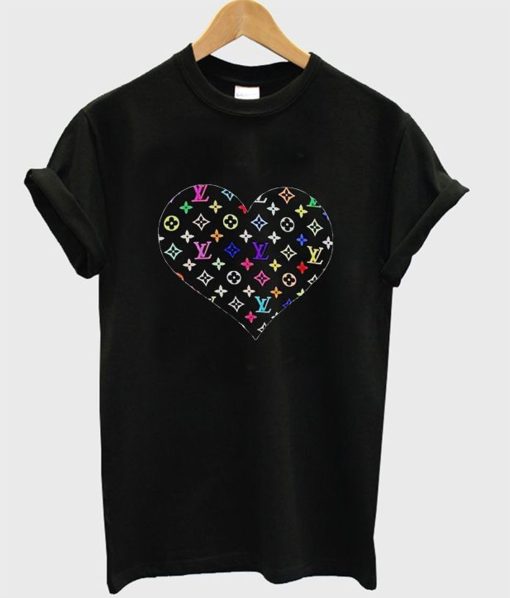 Colorful LV Heart T-Shirt (Oztmu)