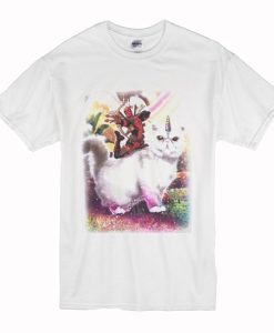 Deadpool And Cat Unicorn T Shirt (Oztmu)